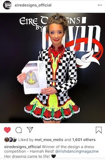 Eire Designs posts to Instagram on Hannah's final fitting day