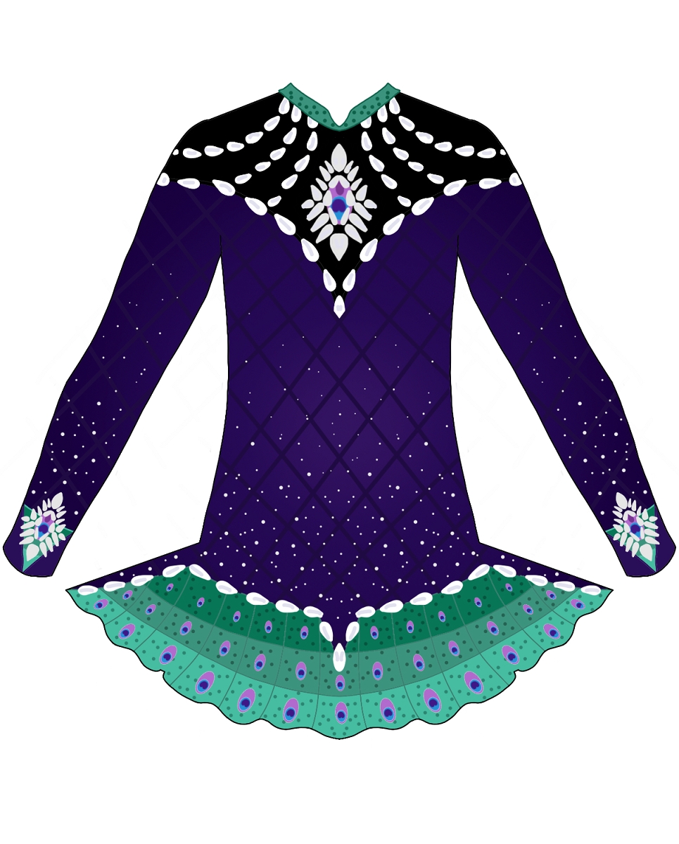 Peacock dress