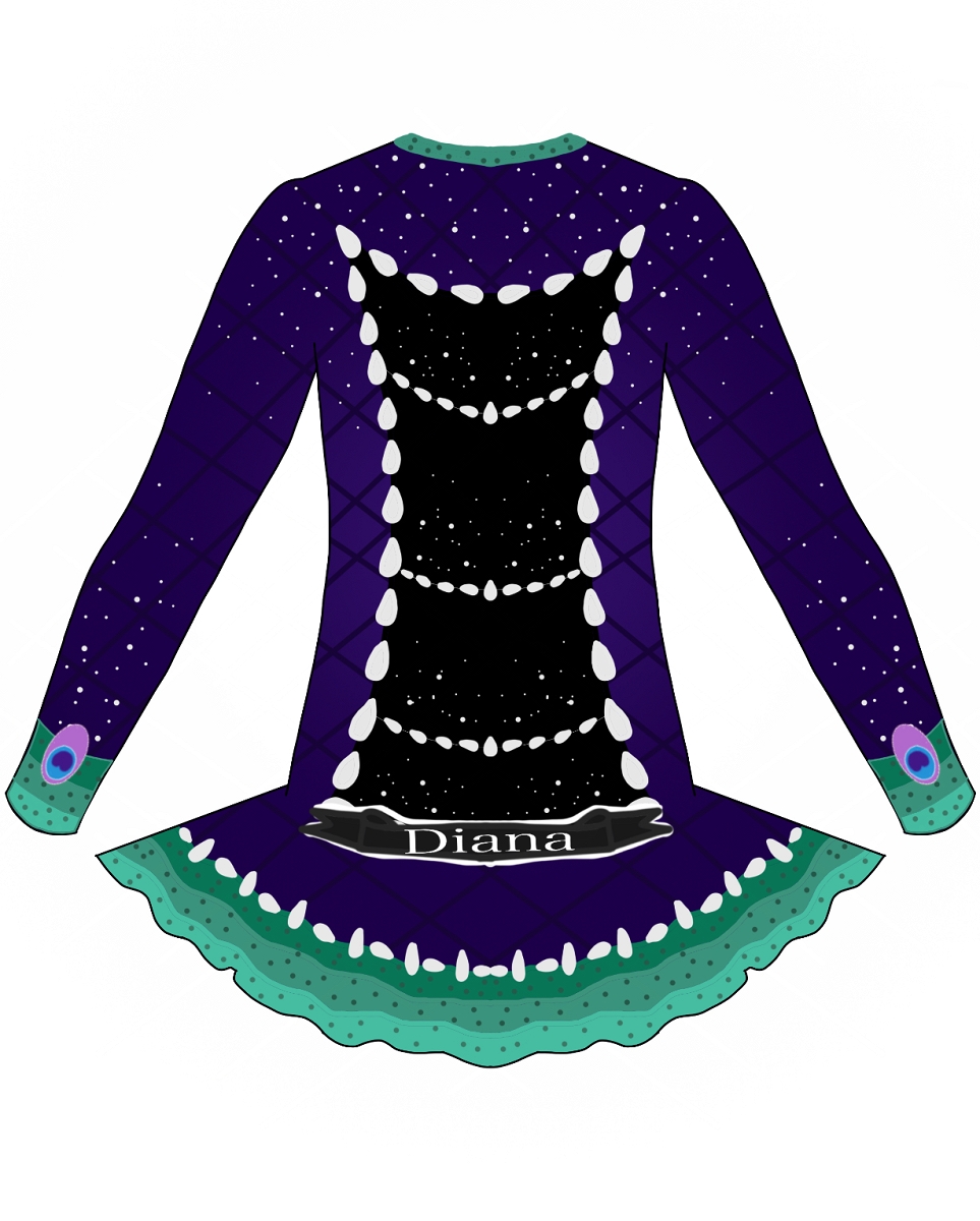 Peacock dress