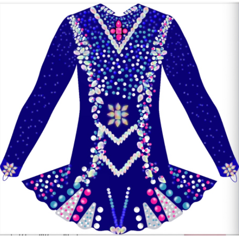 Blue Elite Dress Design