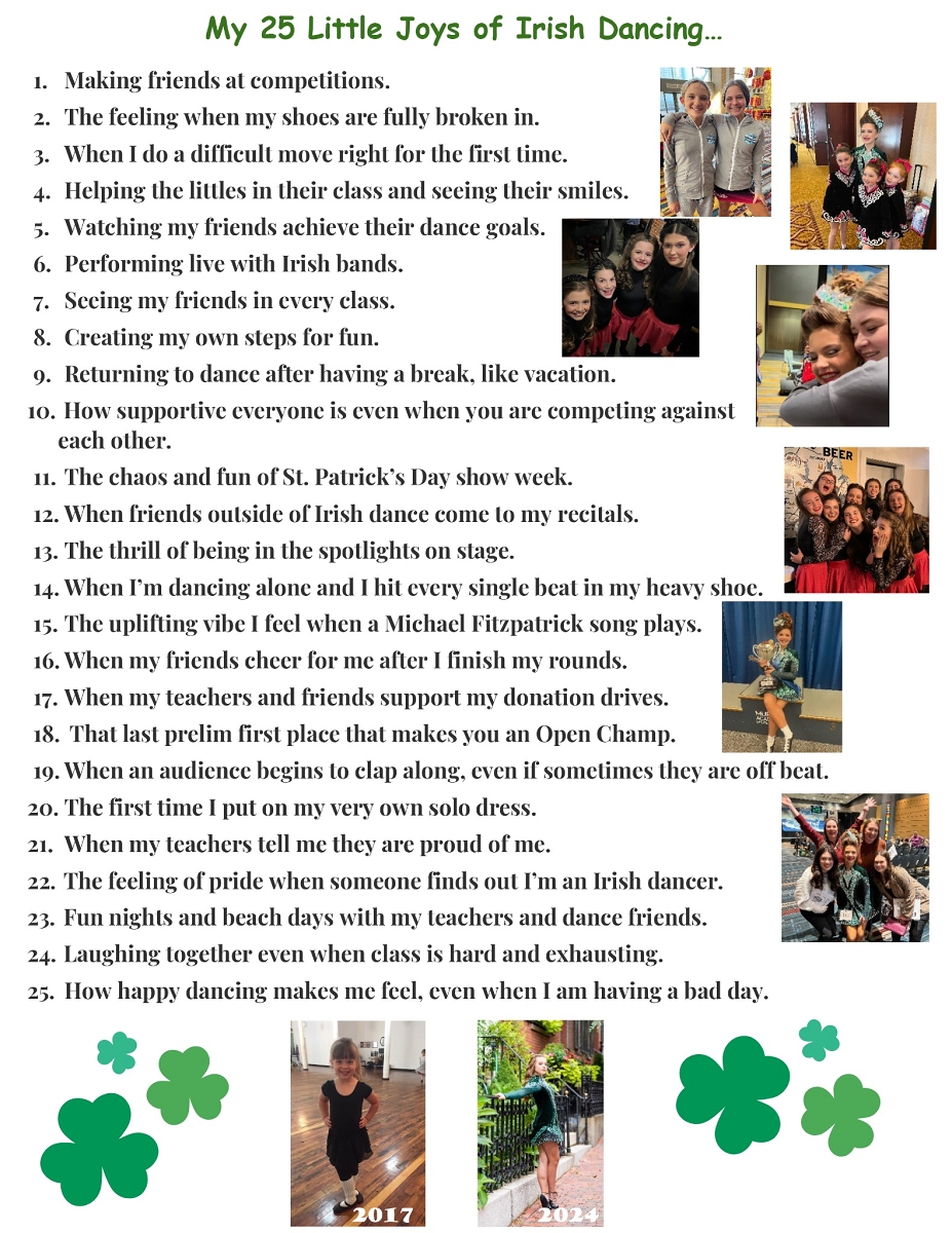 My 25 Little Joys of Irish Dancing...
