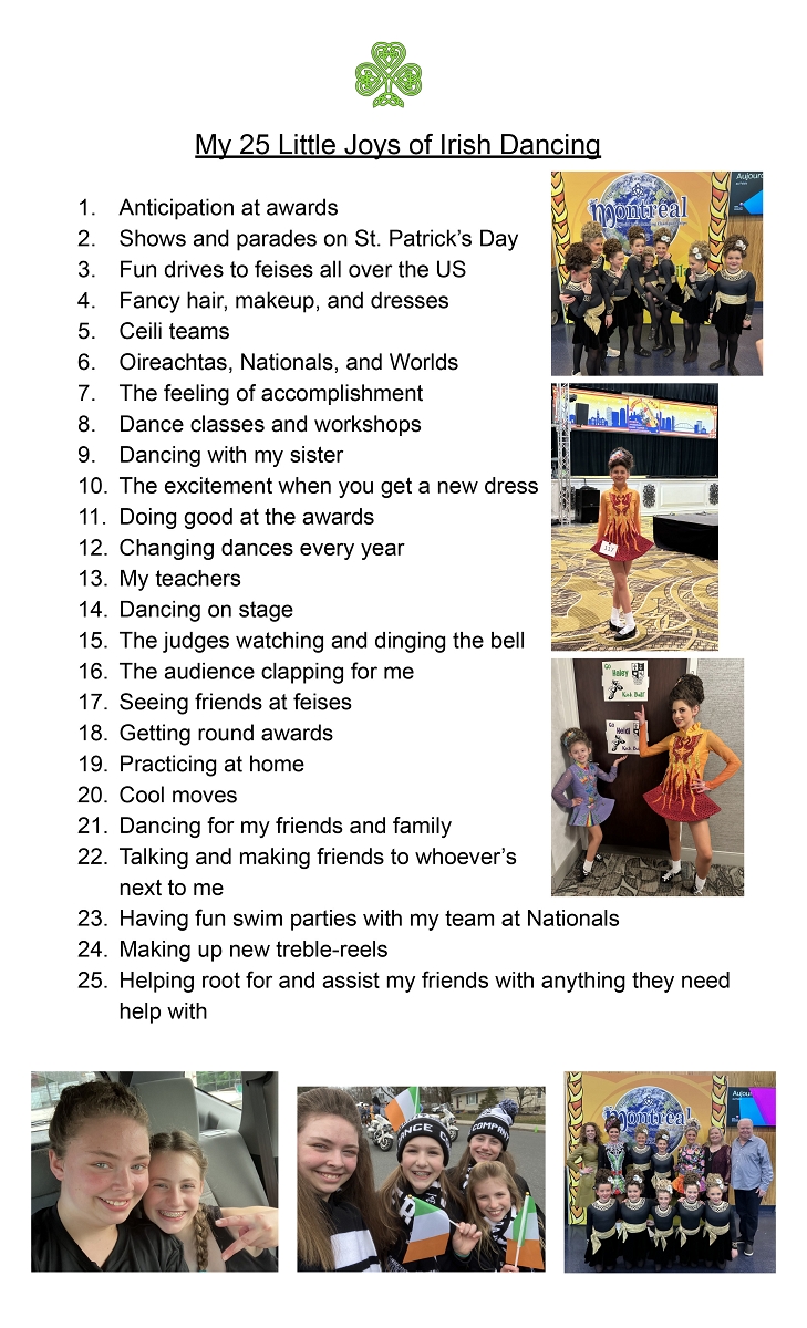 My 25 Little Joys of Irish Dancing