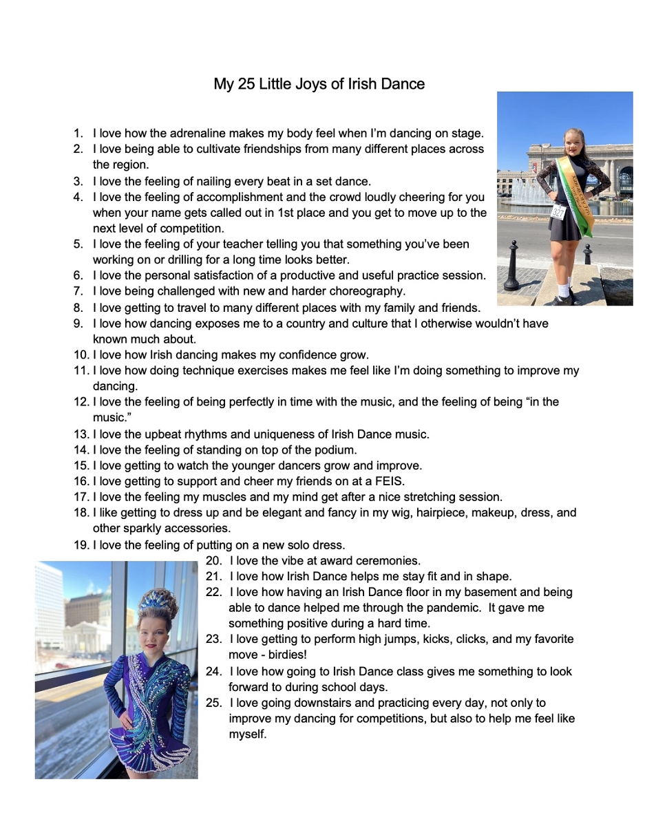 My 25 Little Joys of Irish Dance