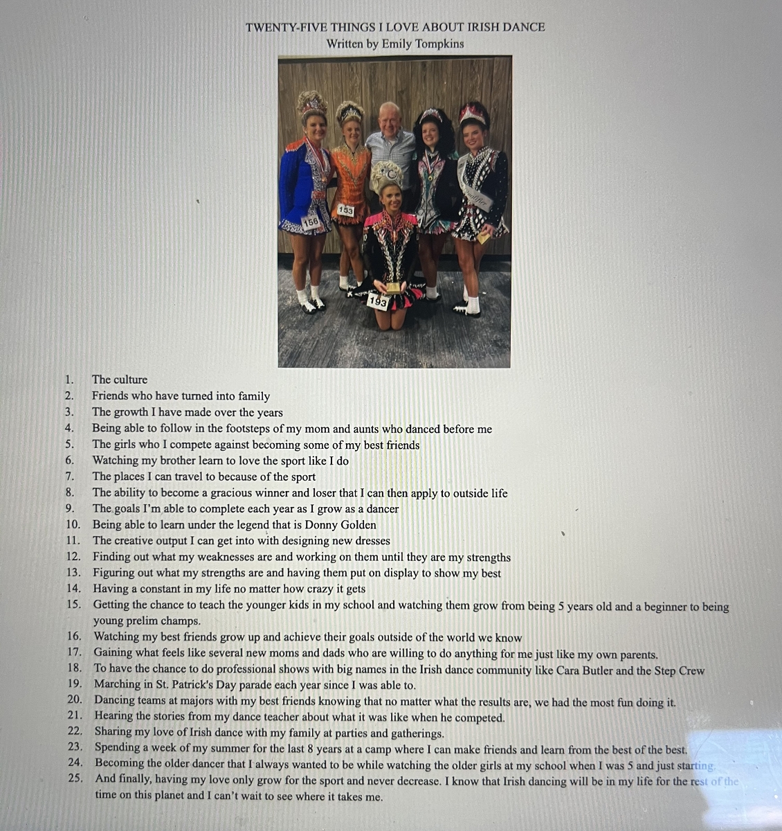25 Reason why I love Irish Dance