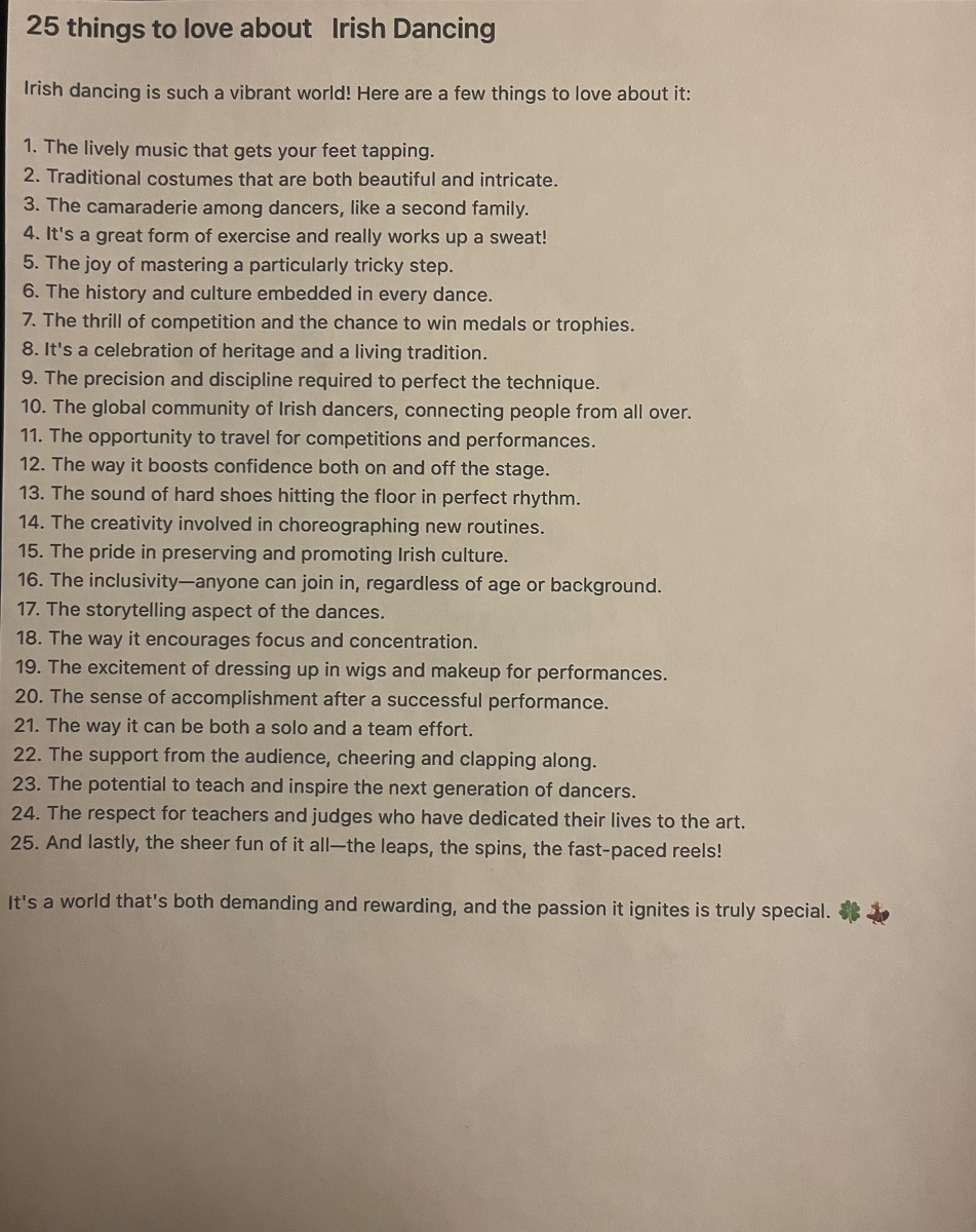 25 Reasons to Love Irish Dance